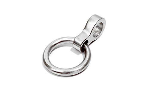 Removable Ring for Bondage 899 Eternity Style Collars, 897, 898 Handcuffs & Leg Irons (Brushed Stainless Steel)