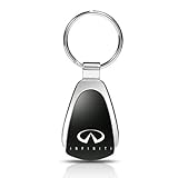 Infiniti Black Tear Drop Keychain