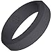 Knot Theory Bevel Dark Grey Ring for Men 8mm Size 11