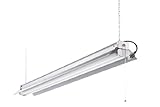 Lithonia Lighting 1242ZG RE 172J2C 4' AllSeason Shop Light 32W, 120V Galvanized Gray