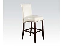ACME Furniture 96170 Jakki Bar Chair (Set of 2), White PU