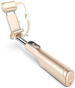 Karakao Selfie Stick Selfie Mirror Light-Wired Selfie Stick in 360 Degree LED Light and Rear Mirror
