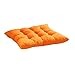 Sanding Seat Cushion,Leegor 40 * 40cm Flexible Nine-Pin Soft Seat Cushion Indoor Home Garden Patio Home Cushion Kitchen Office Square Cotton Buttocks Chair Pads, Comfortable and Breathable (Orange)