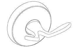 Gatco 5076MX Desinger II Robe Hook, Matte