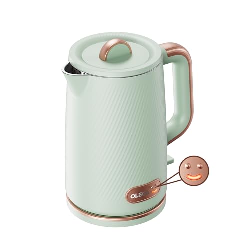 OLEGA Electric Tea Kettle: 1200W Fast Boil Electric Water Kettles 1.5L
