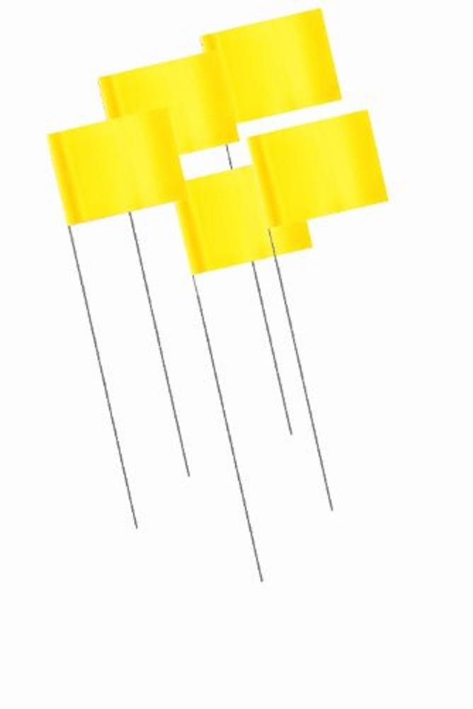 Bon 84-849 Marking Flags - Yellow (Pack of 1000)