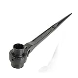 WinnerEco Scaffold Ratchet Wrench Solid Spanner 19mm/22mm Repair Professional Tool (Black)