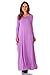 Simply Ravishing Rayon Span Maxi Boho Harem Long Sleeve Dress (Size: Small - 5X)