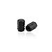 GODESON Black Aluminum Tire Valve Stem Cap with Hexgon Style, 4 Pcs/Set, Aluminum Tire Wheel Stem Air Valve Caps for Auto Car Motorcycle Bicycle