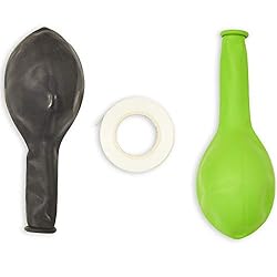 Black and Lime Green Latex Party Balloons