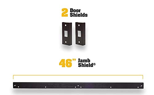 Door Armor Mini - Door Security Reinforcement Kit For Jamb, Frame, Strike Plate - DIY Home Security  - coolthings.us