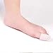 Hongch 1Pair White Silicone Gel Corns Calluse For Daily Protective Big Toe Caps Soft Cushion Toes Protector Prevent Blisters