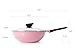 Wok (Chef's Pan) with Glass Lid - 12-inch Ceramic Nonstick in Pink by Neoflam