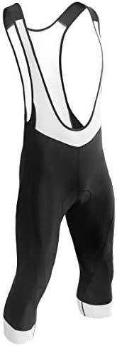 Spotti Men's 3/4 Capris Cycling Bike Bib Shorts, 3D Padded Bike Tights, Excellent Performance and Better Fit.