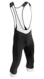 Przewalski Men’s 3D Padded 3/4 Capri Cycling Bike Bib Shorts, Excellent Performance Better Fit
