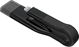 Emtec iCobra iPhone Flash Drive 128GB 3 in 1 Black, Dual Connector USB 3.0 and Lightning with Charging, External Memory Expansion, for iPhone, iPad, iPod