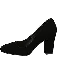 Cambridge Select - Bomba de tacón para mujer con puntera cerrada