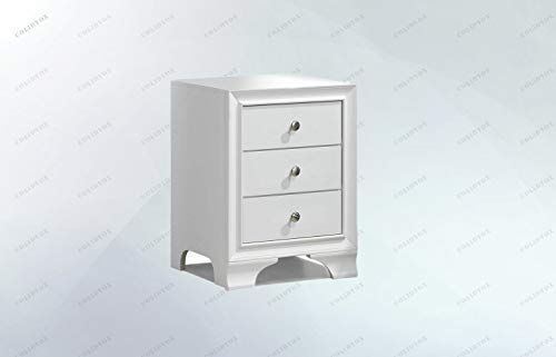 Amazon Com Colibrox 2pcs 3 Drawers Nightstand End Beside Sofa