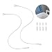 AIEVE Replacement Lid Strap for Coleman Coolers,14" Heavy Duty Stainless Steel Cooler Lid Strap Replacement Plastic Lid Strap for Igloo Coolers and Coleman Coolers Replacement Parts