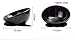 YMAXGO CeramicsTilted Single Food Feeding Bowl for French Bulldogs/Cats, Double Non-Slip Design (Black)