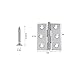 xhlife Folding Butt Hinges 304 Stainless Steel 10 Pieces 2 Inches Silver Tone Home Furniture Hardware Door Hinge with 60 Pieces Stainless Steel Screws for Cabinet Cupboard Jewelry Box