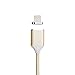 SUKAR Magnetic Charger Cable Adapter for Iphone 6s, Iphone 6s Plus, Iphone 6, Iphone 6 Plus, Iphone 5, Iphone 5c, Iphone 5s, Ipad Pro, Ipad mini, Ipad Air 1M 3.3 Feet (Gold)