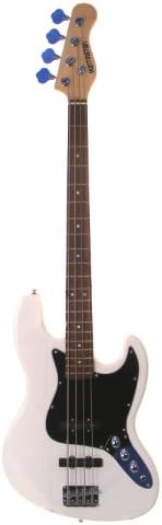 Full Size 4 String 46" Jazz J Electric Bass Guitar with Free Gig Bag and Accessories - Black (Includes, Strap, String, &amp; DirectlyCheap(TM) Translucent Blue Medium Guitar Pick)