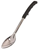 Browne-Halco 5760 Stainless Steel Solid Serving Spoon with Black Polypropylene Handle, 13-Inch
