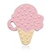 Ali+Oli Teething Toys for Babies (Pink Ice Cream) BPA Free Silicone Teether with Multi-Textured Surface