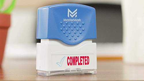 Completed Stamp â€“ MasterMark Premium 2-Color Pre-Inked Office Stamp