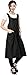 Salon Hair Stylist Apron With Pockets, Professional Black Hairdresser Barber Pet Groomers Smock Vest Waterproof With Belt