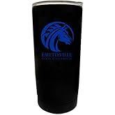 Fayetteville State University Black Insulated Stainless Steel Tumbler Glossy brushed finish Officially Licensed Collegiate Product