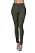 High Waisted-Rise Colored Stretch Skinny Destroyed Ripped Distressed Jeans for Women Olive Mustard RED (US, Alpha, Small, Regular, Regular, Army Green)