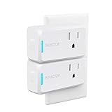 ISELECTOR Mini Smart Plug 2-Pack, Wi-Fi, Control Your Electric Devices from Anywhere, Timing Function, No Hub Required, Compatible Alexa Google Assistant