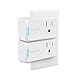 ISELECTOR Mini Smart Plug 2-Pack, Wi-Fi, Control Your Electric Devices from Anywhere, Timing Function, No Hub Required, Compatible Alexa Google Assistant