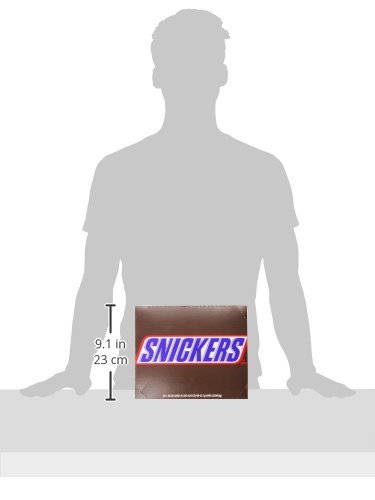 SNICKERS SINGLE BAR CHOCOLATE CANDY, 48 BARS OF 1.86OZ EACH.