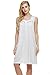 Ekouaer Nightgown Womens Comfort Cotton Sleeveless Sleepwear Sleepshirts XS-XXL