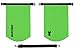 MARCHWAY Floating Waterproof Dry Bag Backpack 5L/10L/20L/30L/40L, Roll Top Sack Keeps Gear Dry for Kayaking, Rafting, Boating, Swimming, Camping, Hiking, Beach, Fishing (Green, 5L)
