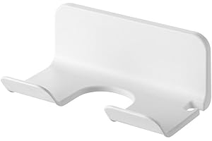 Bathroom Hair Dryer Holder Wall Mounted Storage Rack Self-Adhesive Plastichousehold Washroom Organization Shelves Convenient 