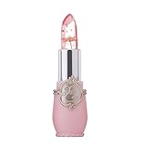 St.Dona 1PC Bright Flower Crystal Jelly Magic Temperature Change Color Lipstick (A)