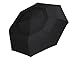 LANBRELLA Compact Travel Umbrella Vented Double Canopy Windproof Auto Open Close - Black