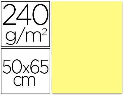 Liderpapel CX76 - Pack of 25 cardstock, 50 x 65 cm, Medium Yellow