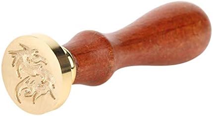 Xinw動物パターンアンティーク税関ウッド金属シーリングワックススタンプ封蝋 超激安 印鑑 木製ハンドル 復古風 招待状 プレゼント 誕生日 手紙 F029 結婚式