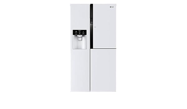 LG - Frigorífico Side by Side GS9366SWQVD con dispensador de agua ...