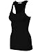 Womens Racerback Tank Top Long Tunic Cotton Ribbed Jersey Tank Top