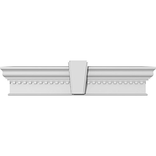 Ekena Millwork CRH12X83KA-DE 83" Bottom 91 1/2" Top Width x 12" H x 1 1/4" P Cr…