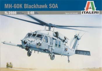 MH-60K Blackhawk SOA Combat Assault Helicopter 1/48 Italeri