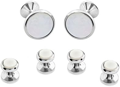 Menz Jewelry Accs Genuine Mother of Pearl Cuff Links and Studs !!Manufacturers Direct Pricing!!