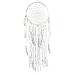 Caught Dreams Suedette Pearl Dreamcatcher Traditional Boho Wedding Style | Non Vibrant Colors | Large Size 12.5