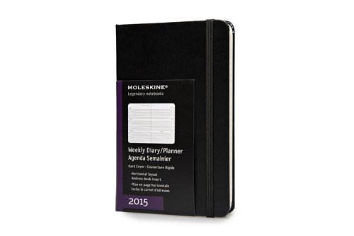 [Best] Moleskine 2015 Weekly Planner, Horizontal, 12 Month, Pocket, Black, Hard Cover (3.5 x 5.5) TXT